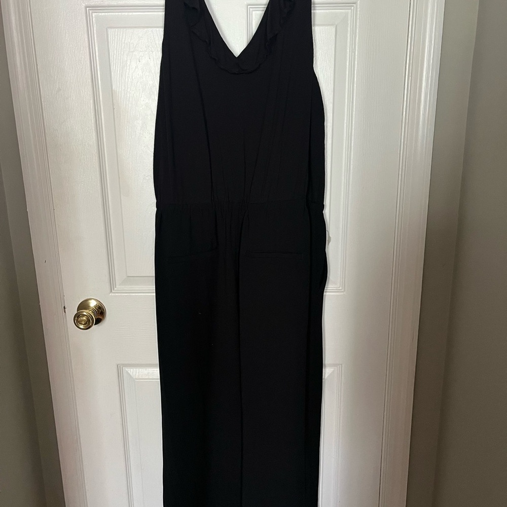 LOFT Black Wide Leg Jumpsuit